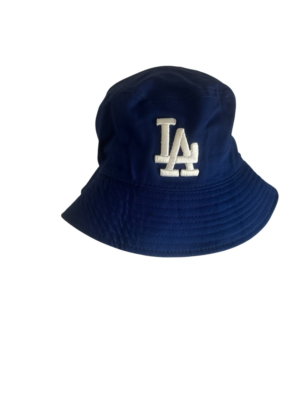 LA Blue Bucket Hat – Minimal Streetwear Aesthetic, 100% Cotton Sporty Casual - Picture 3 of 13